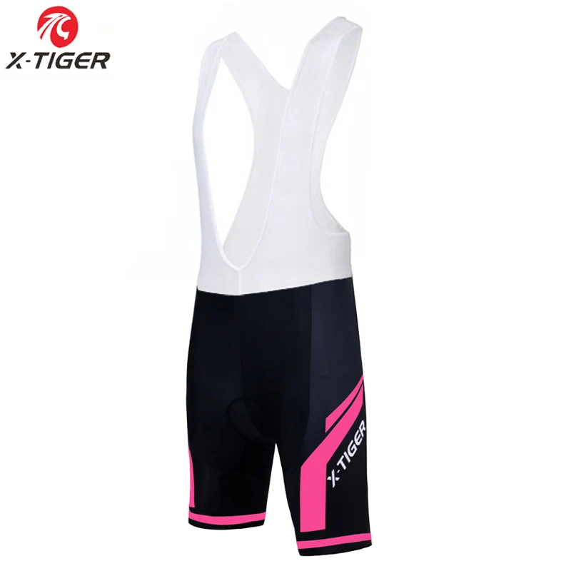 Bib Cycling Shorts X-Tiger Женский комплект Джерси для велоспорта, летняя одежда для велоспорта с защитой от ультрафиолета, быстросохнущая одежда для горного велосипеда, комплект для велоспорта - Цвет: Bib Cycling Shorts