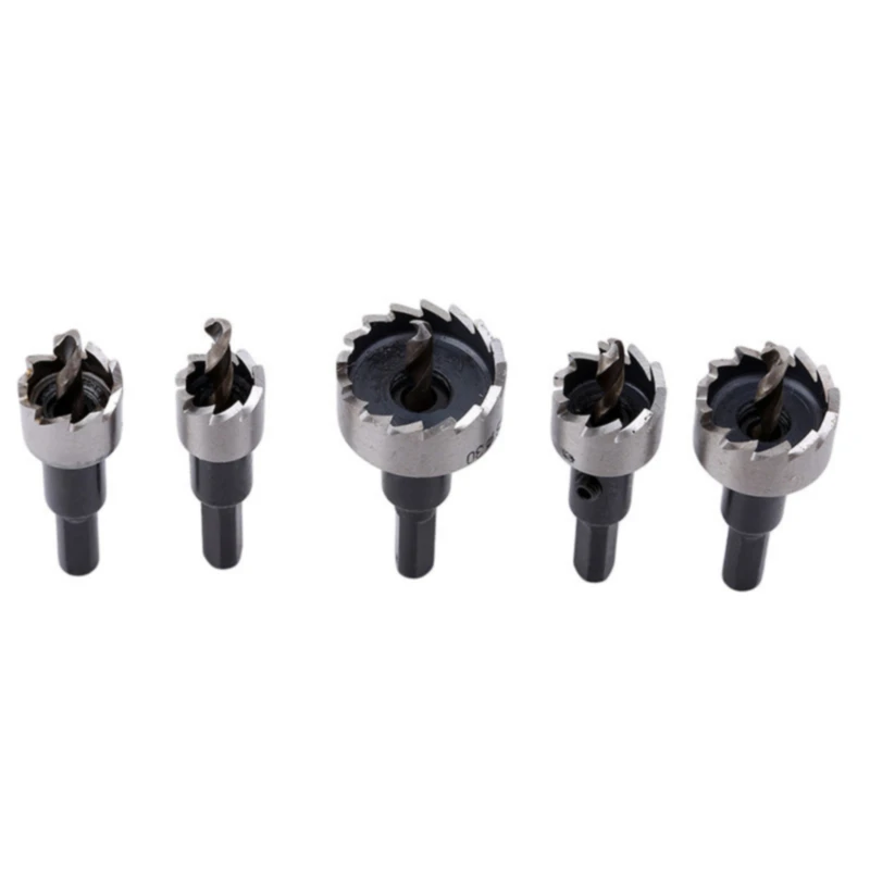 

5Pcs Woodworking Tool Set High-speed Steel Hole Drill Stainless Steel Hole Sheet Metal Reamer Hardware Tools