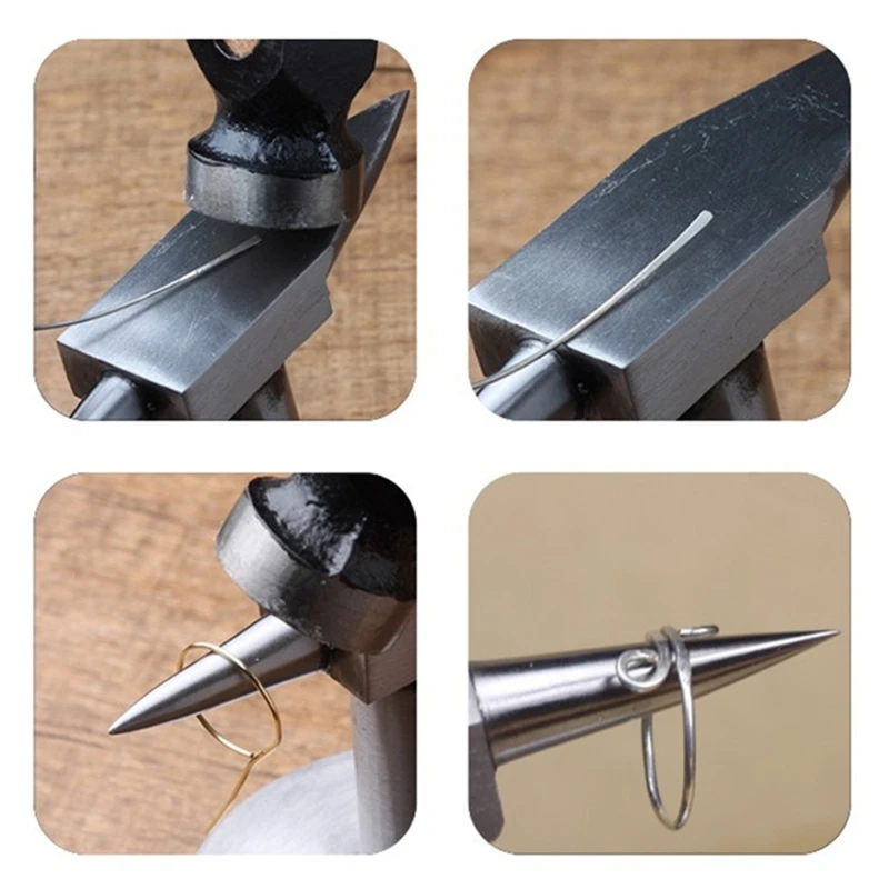 

Double Steel Horn Anvil with Wide Base Metalsmith Blacksmith Jewelry Processing