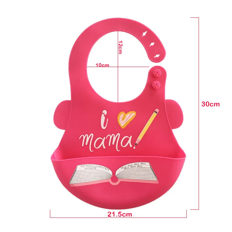 Новое поступление мягкие силиконовые детские нагрудники регулируемые красочные