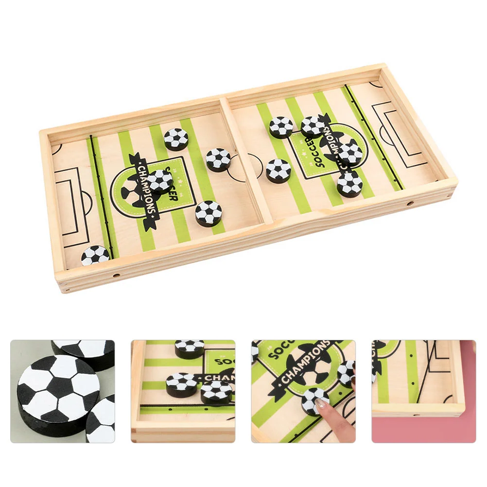 

1 Set Fast Sling Puck Game Table Hockey Game Catapult Chess Bumper for Kids
