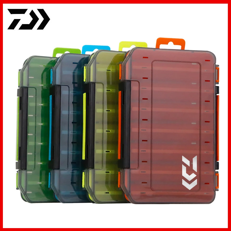 

14 Compartments Fishing Tackle Box Double Sides Fishing Lure Baits Accessories Boxes Lure Hook Storage Fishing Tackle Box