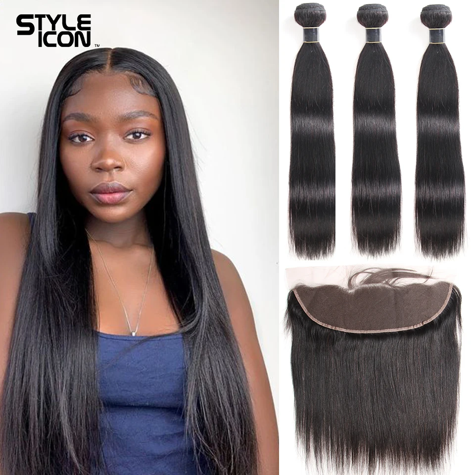 Перуанские прямые волосы на сетке спереди с пряди Remy человеческие 3 фронтальной