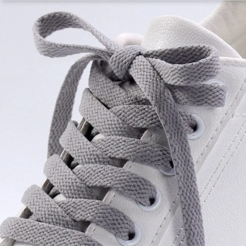 

1Pair 100/120/140cm Flats Shoelaces Classic Shoe Laces Off Sneaker White Sports Men Women Shoelace Casual Shoe Strings