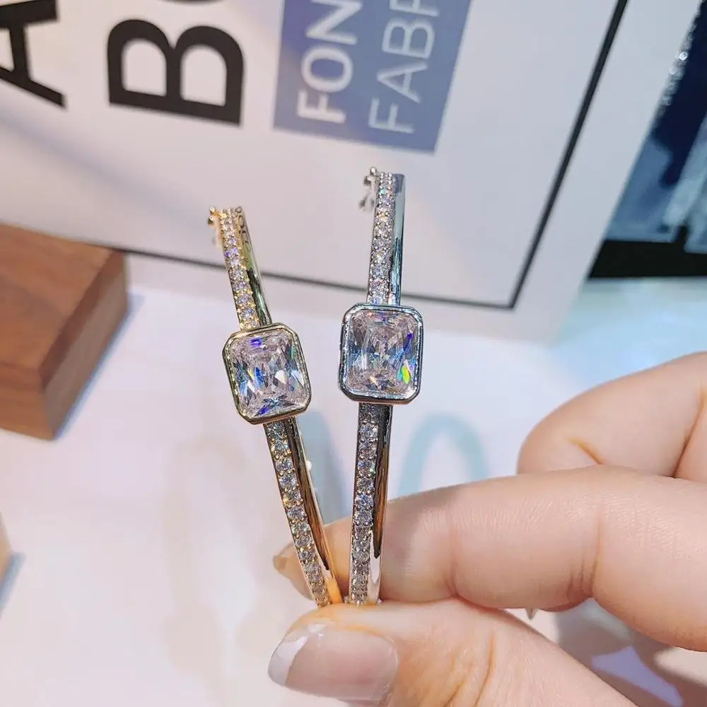 HIBRIDE весенний модный роскошный Штабелируемый эффектный браслет для женщин