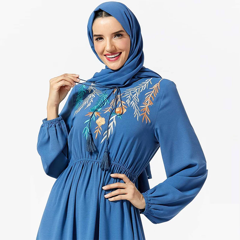 Новое мусульманское платье в дубайском стиле мусульманская Турция элегантное