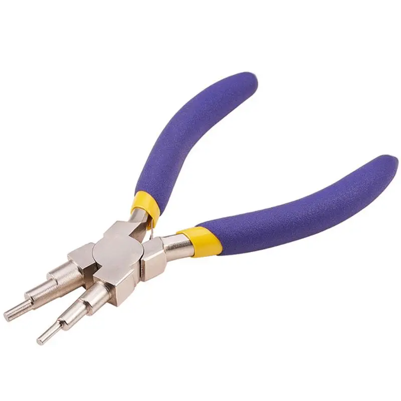 

2021 New 6 in 1 Wire Wrapper Looping Forming Plier 6Step Multi Size Barrels Jewelry Plier