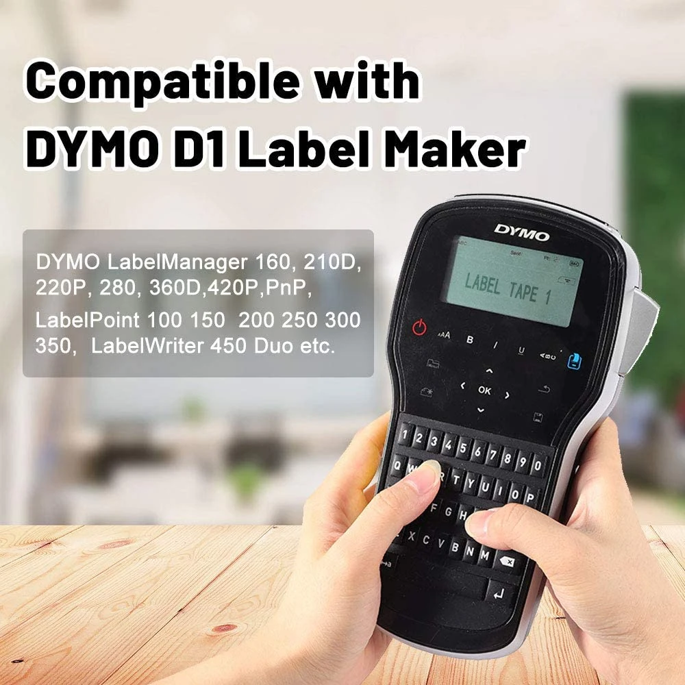 45013 совместимая лента Dymo D1 этикетки S0720530 сменная черно белая этикетка кассета для