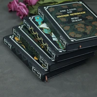 black paper inner pages creative blank black cardboard diary notebook diy hand painted hand books stationery black paper