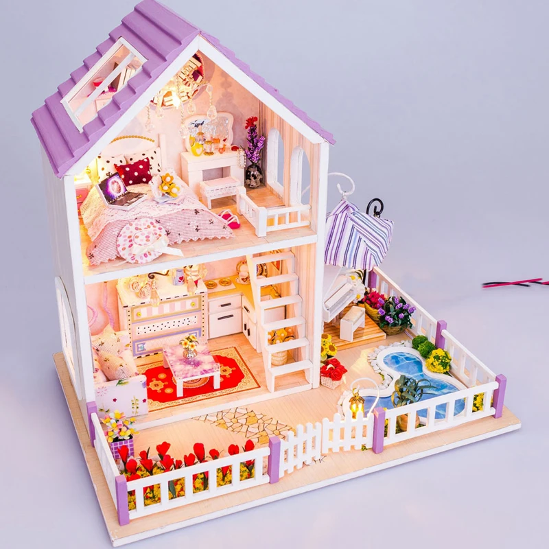 Новое поступление мебель DIY кукольный домик деревянные миниатюрные кукольные