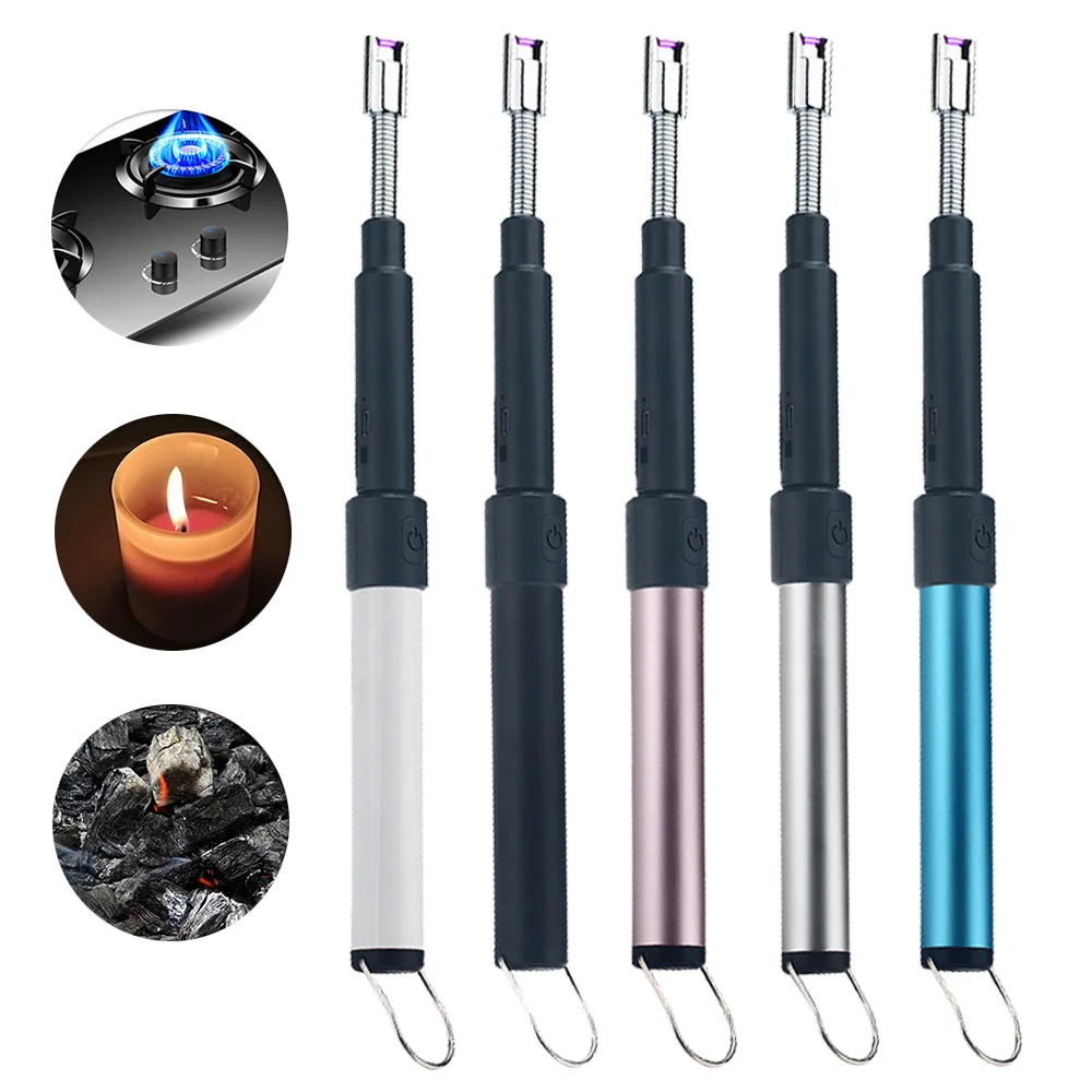 Регулируемый пистолет зажигания 70 см электрическая зажигалка с подключением к USB