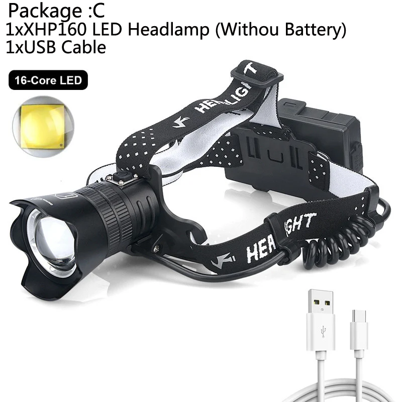 

Налобный фонарь Ekaiou H10 XHP99/XHP160 водонепроницаемый