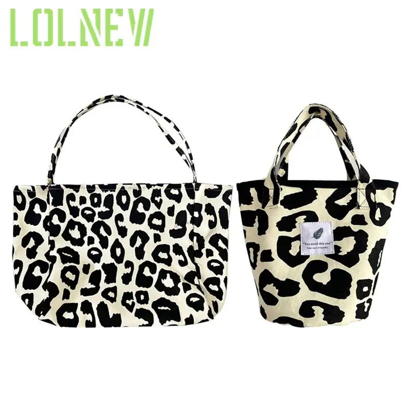 

Женская Холщовая Сумка-тоут с леопардовым принтом
