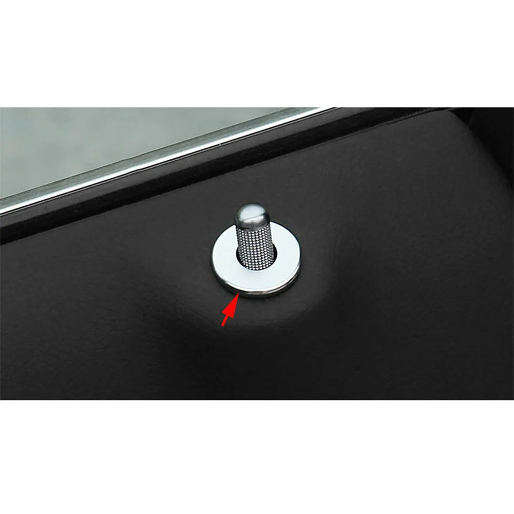 

Replacement Door Lock Rings Accessories Aluminum For Mercedes-Benz C E GLC Class W205 High Quality