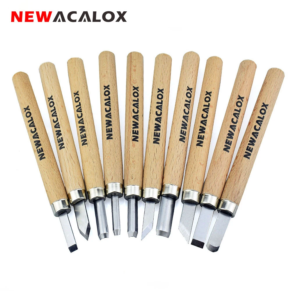 NEWACALOX 10 шт. нож по дереву Scorper инструмент для резьбы по дереву режущий гравер гравировка Nicking скальпель DIY Scribing Деревообработка хобби