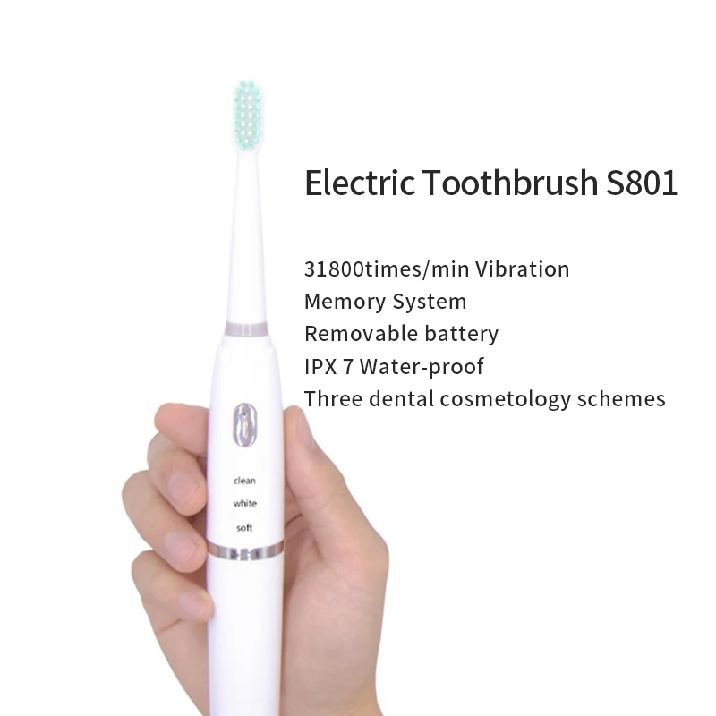 

Automatische Elektrische Tandenborstel IPX7 Niveau Waterdicht Oplaadbare Tand Borstels Sterke Power Smart Sonische Tandenborstel