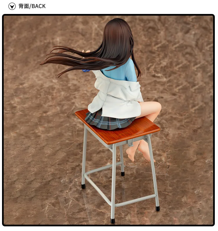 

25cm Anime Figure DAIKI kougyou My Girl Friend Ran Senpai Sexy Girl D-zo Diskvision PVC Action Figure Toy Adult Model Doll Gift