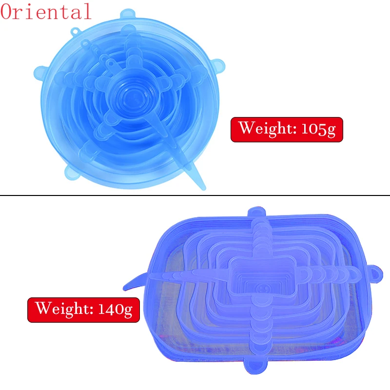 

12pcs Reusable Silicone Food Cover Stretch Lids Universal Food Wrap Cover Food Fresh Keeping Silicone Caps Stretchable Lid