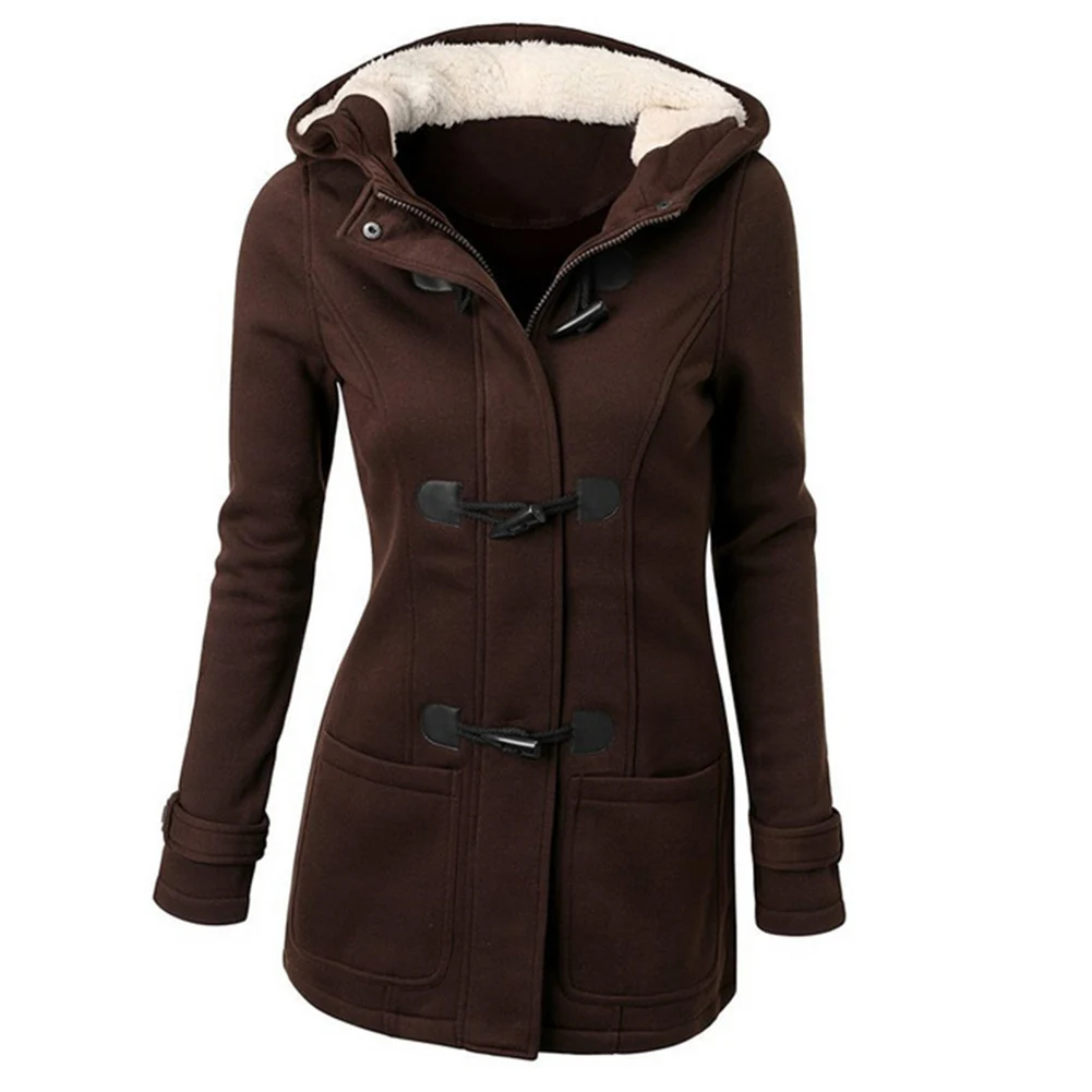 Женское длинное пальто с капюшоном однотонная парка размера плюс верхняя одежда