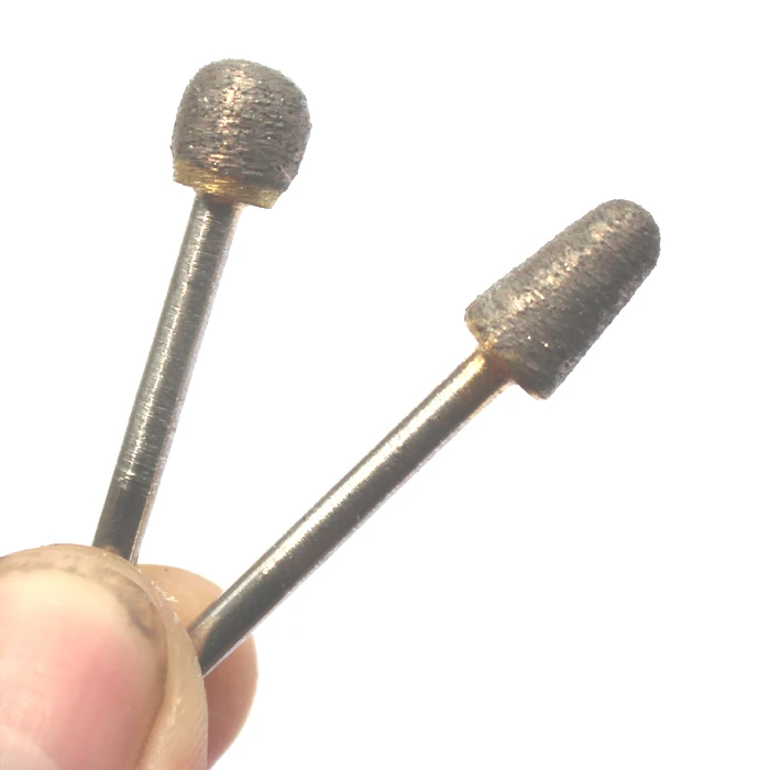 9kind 70# 3mm Shank Bronze sintered diamond grinding head Gravestone Marble Engrave Carving Tools for Jade porcelain alloy on - Инструменты для гравировки на мраморе и гравировки на могильных плитах из бронзы с алмазной шлифовальной головкой 9kind 70# 3 м