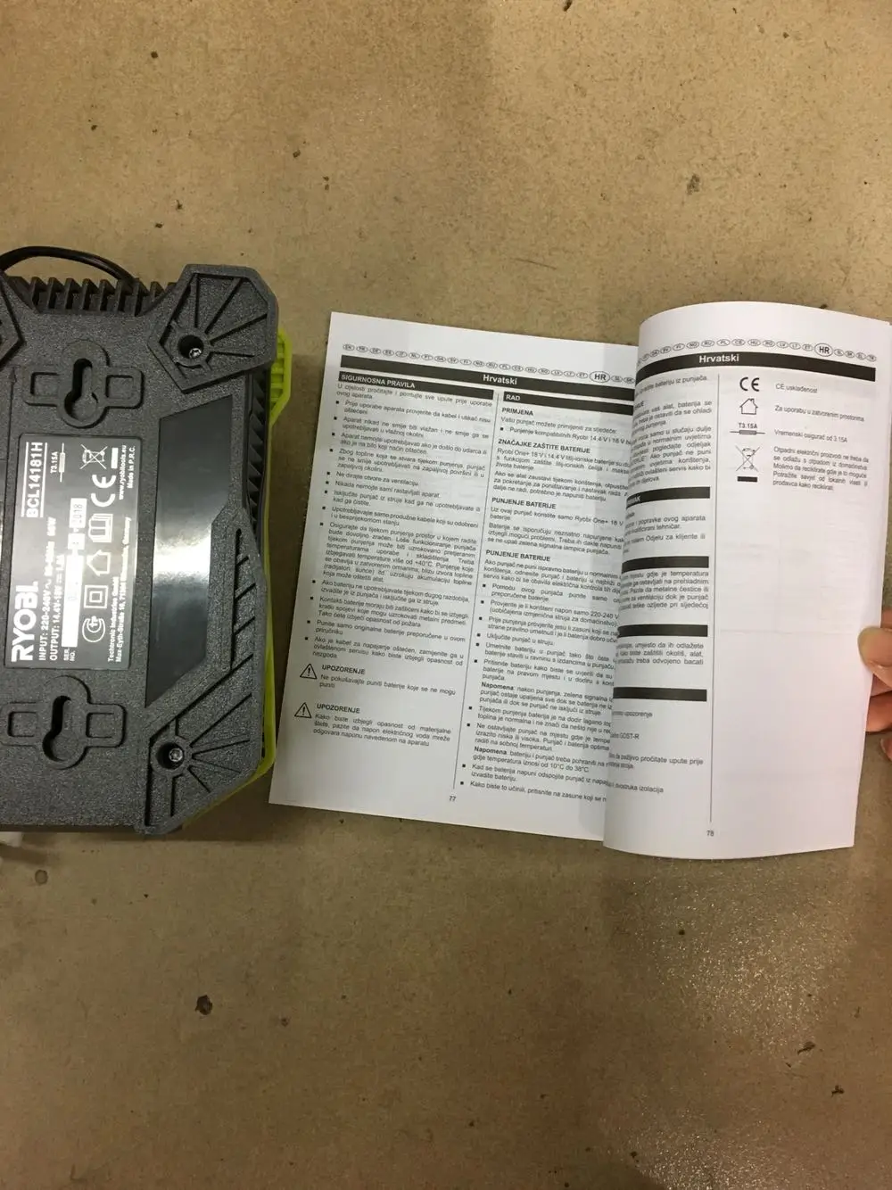 RYOBI 14 4 18v зарядное устройство 220V оригинальное используемый продукт|Аксессуары