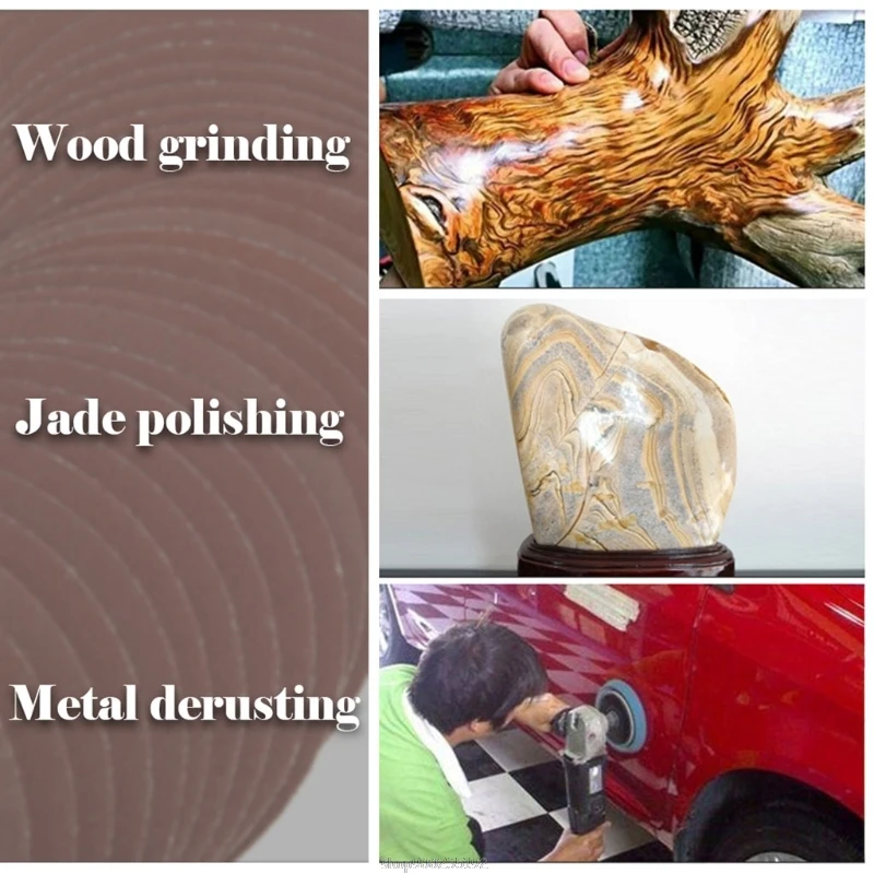 

50pcs 125mm Round Shape Sanding Discs Hook Loop Sanding Paper Buffing Sheet O13 20 Dropship