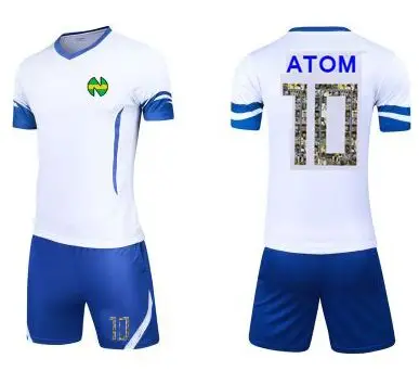 Азиатские размеры, для детей, для мужчин, Camiseta atom Maillots de Foot Enfant equipe de французский Оливер атом капитан Tsubasa майки - Цвет: As picture