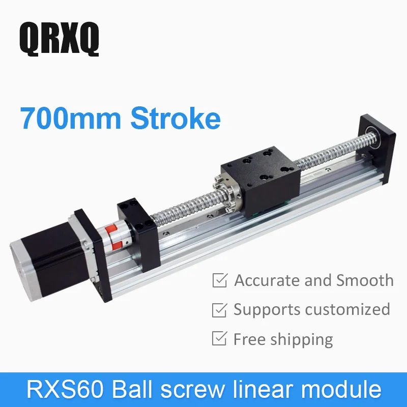 700 мм линейные направляющие и с ЧПУ моторизованный Линейный модуль привода для