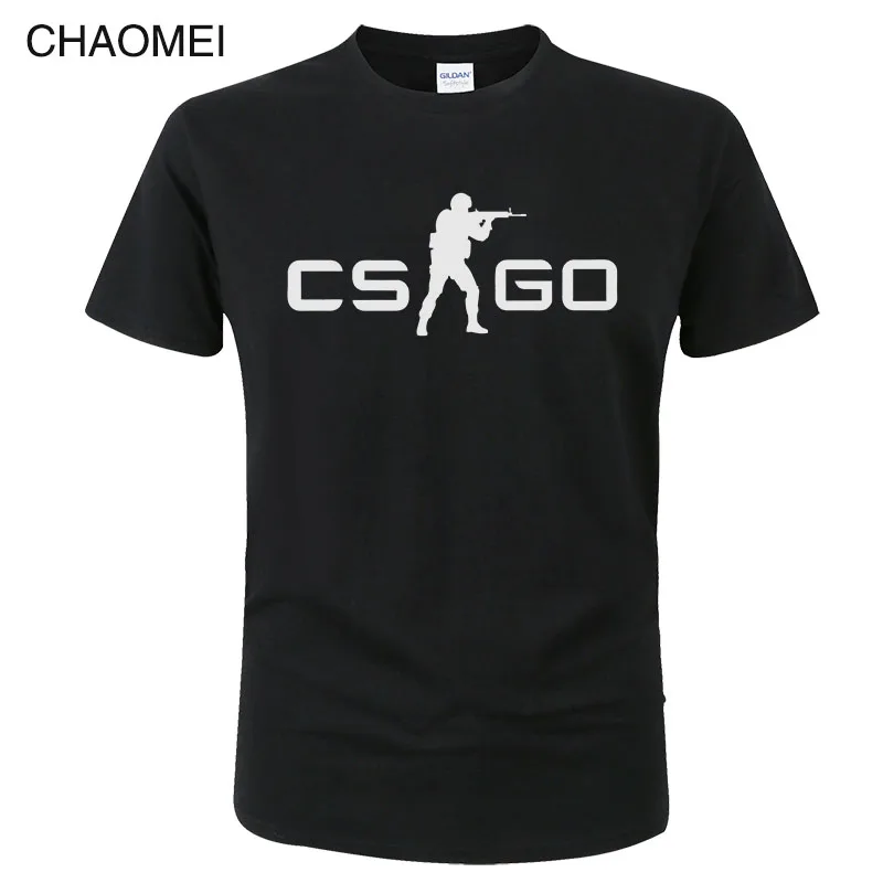 14 Игра CS GO Футболка мужская летняя футболка csgo высокое качество мужские футболки, брендовая одежда хип хоп топы Homme футболка C105 - Цвет: 14
