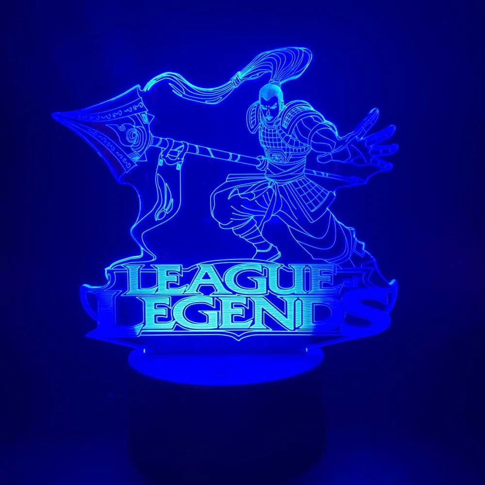Светодиодный Ночной светильник лампа League of Legends Спальня украшения Чжао Xin ночной