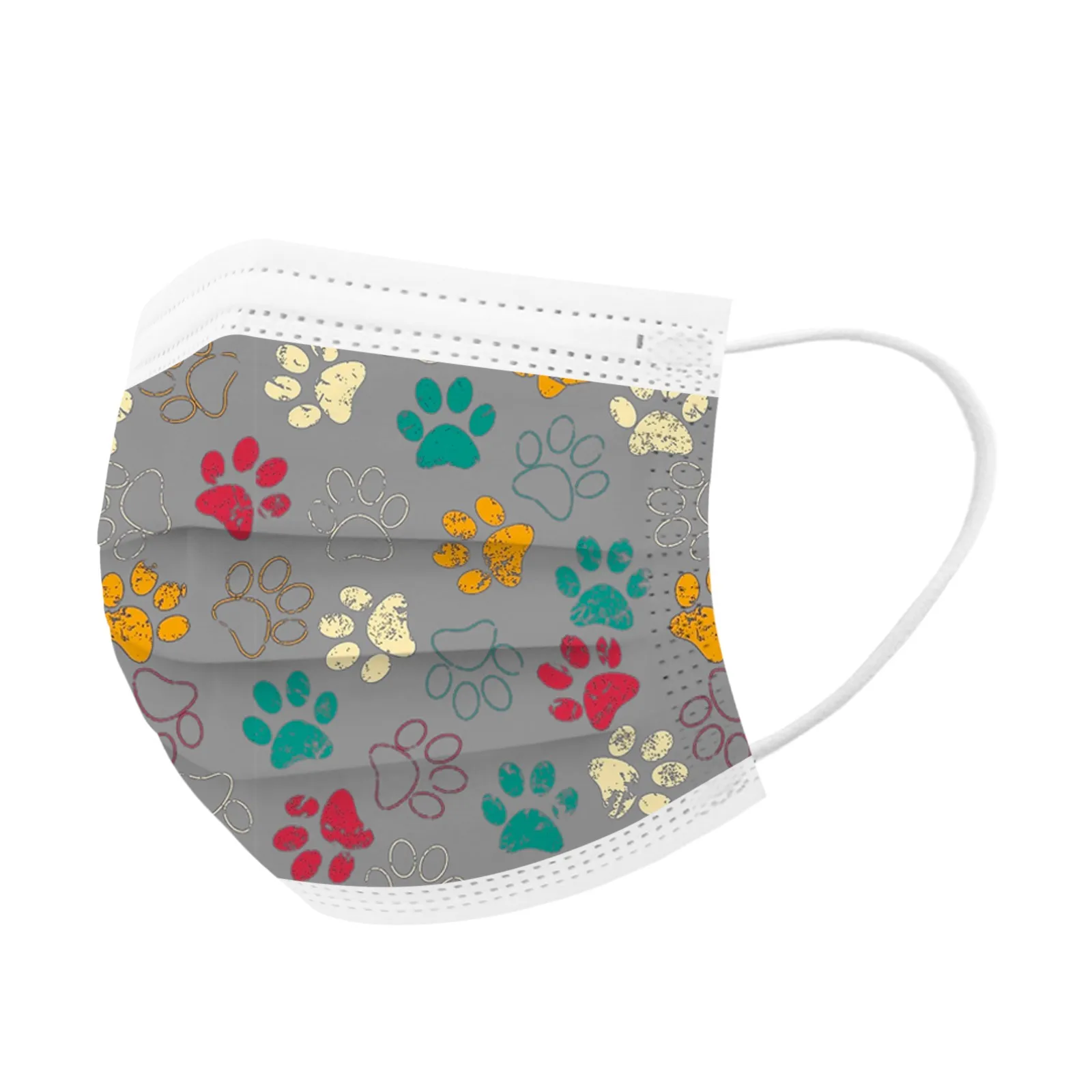 

50pc Adult Digital Printing Three Layer Protective Breathable Face Mask Mondkapjes Mondmasker Mascara Scarf Halloween Mask