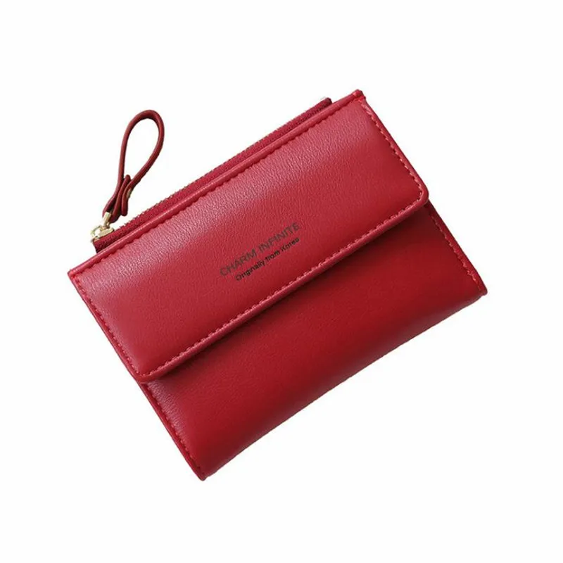 Новое поступление RFID кошелек модные короткие женские кошельки на молнии