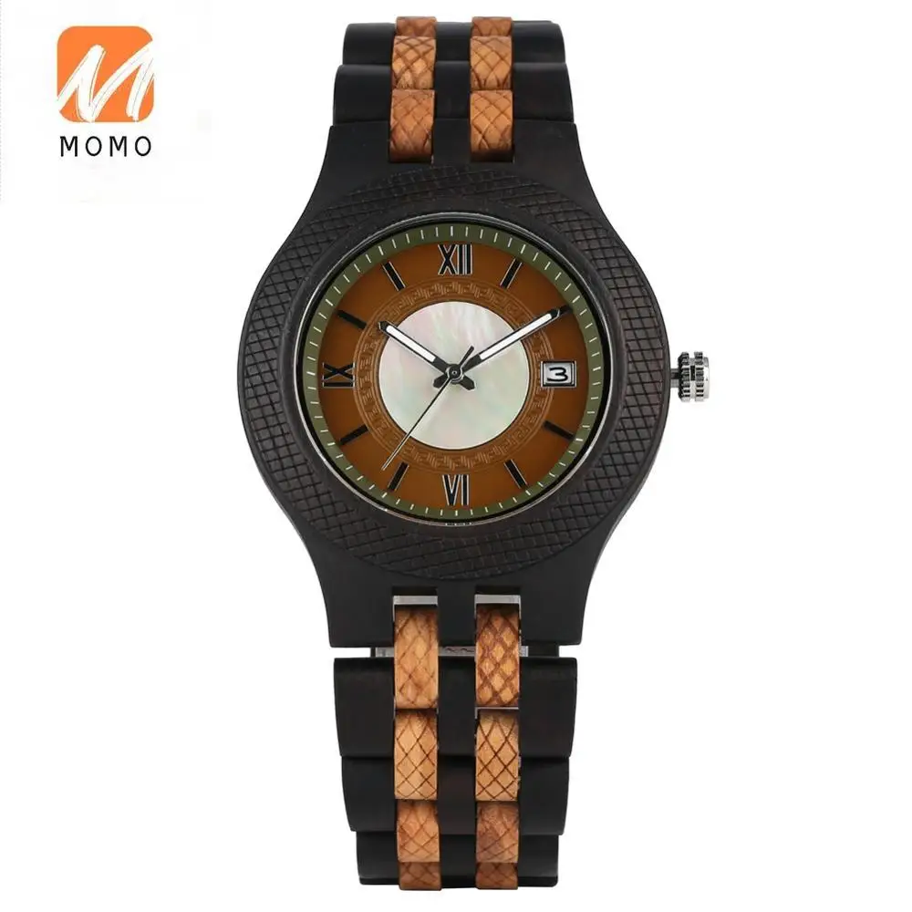 Natural Handmade Quartz Bamboo Wooden Watch for Men Elegant Bamboo Wood Watches for Women Comfortable Leather Strap Wrist Watch