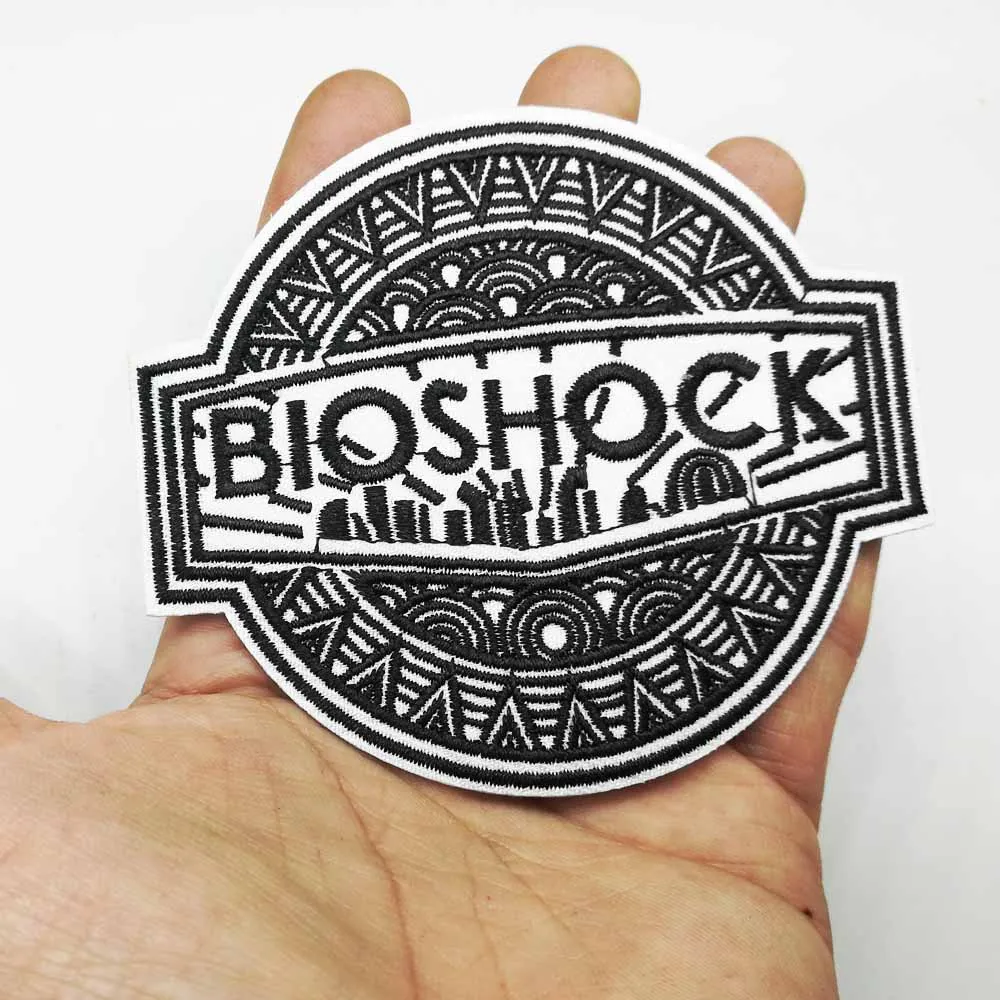 Тканевые нашивки для одежды с вышивкой Bioshock оптовая продажа девочек и мальчиков |