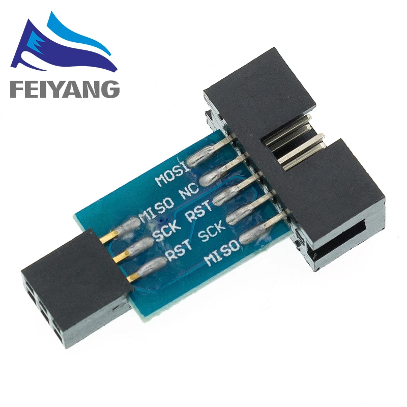 10 шт. 10Pin к 6 Pin плата адаптера + USBASP USBISP AVR программатор USB ATMEGA8 ATMEGA128 ATtiny/CAN/PWM модуль