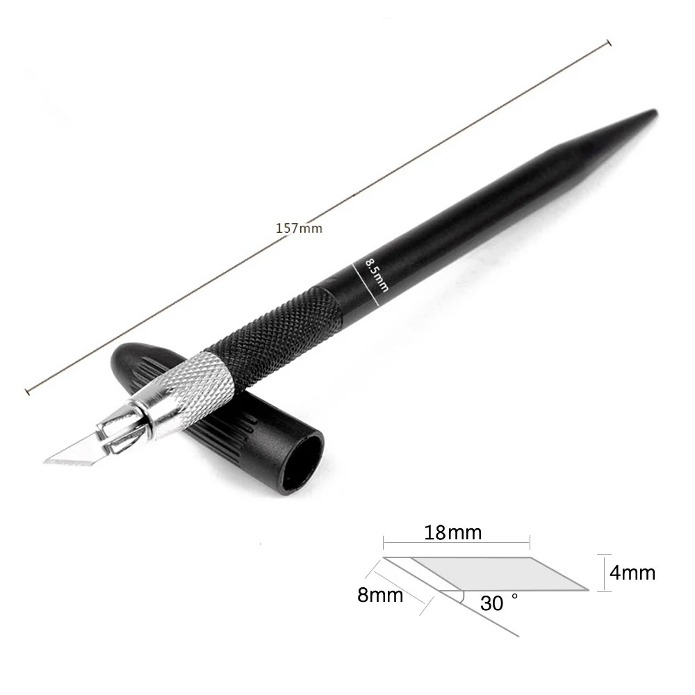 Нож для хобби Modelcraft с 24 запасными лезвиями ремесленный резак нож карт резки