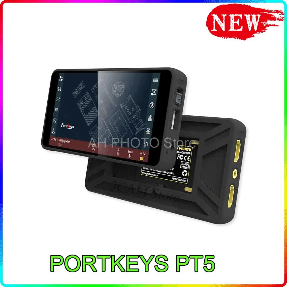 5-дюймовый монитор Portkeys PT5 5 дюймов 4K HDMI сенсорный экран 500nit ультратонкий с