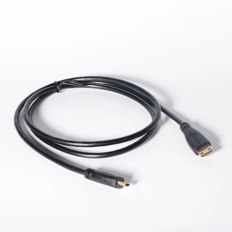 HDMI-совместимый 1 4 мини штекер к микро видеокабель Тип C D адаптер высокого