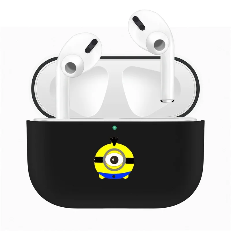 Black 13 Для Apple AirPods Pro Чехол для замены ТПУ милый защитный чехол для AirPods 3 беспроводной Bluetooth наушники протектор рукав - Color: Black 13