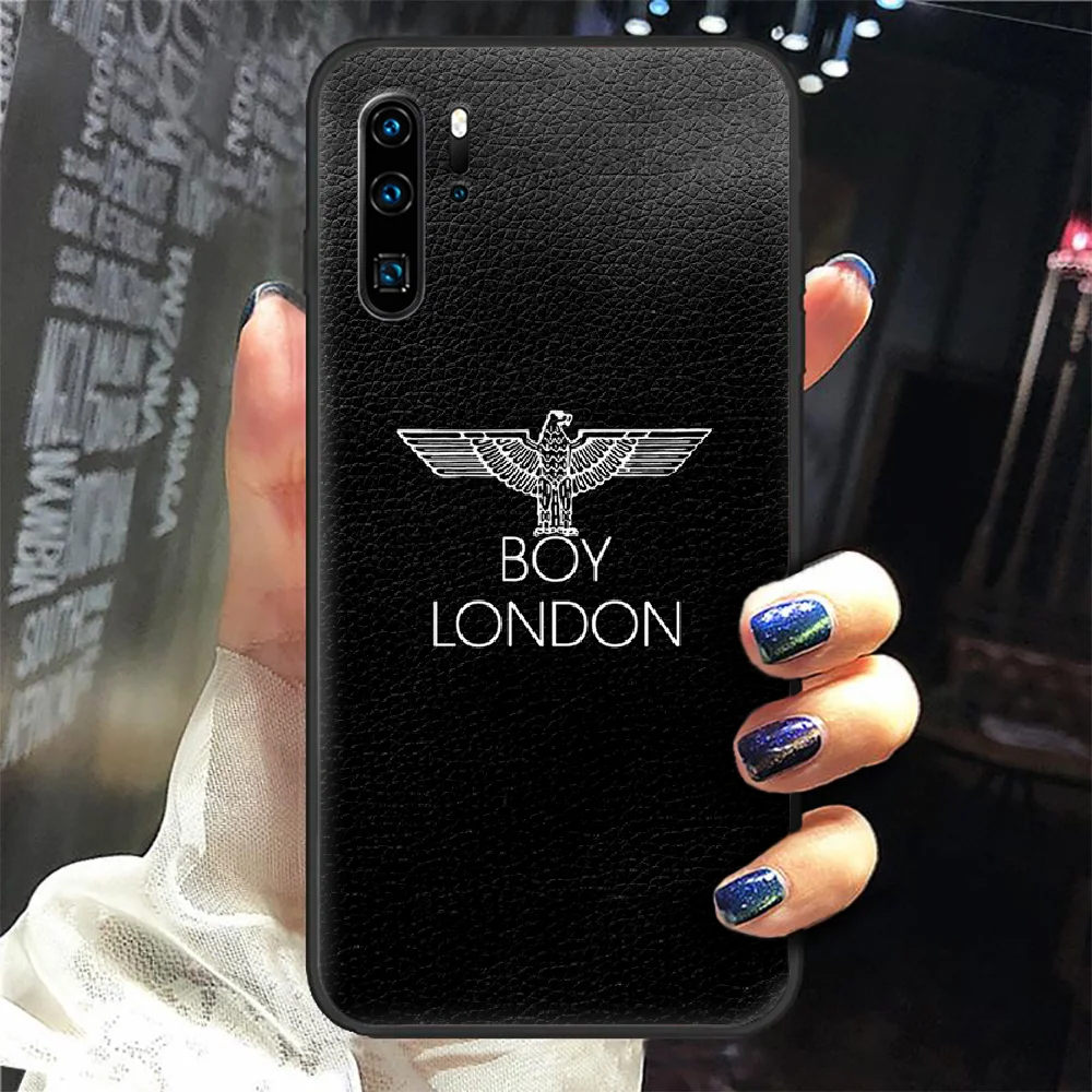 

London Fashion Brand Boy Phone Case Cover Hull For Huawei P8 P9 P10 P20 P30 P40 Lite Pro Plus Smart Z 2019 black Cell Pretty