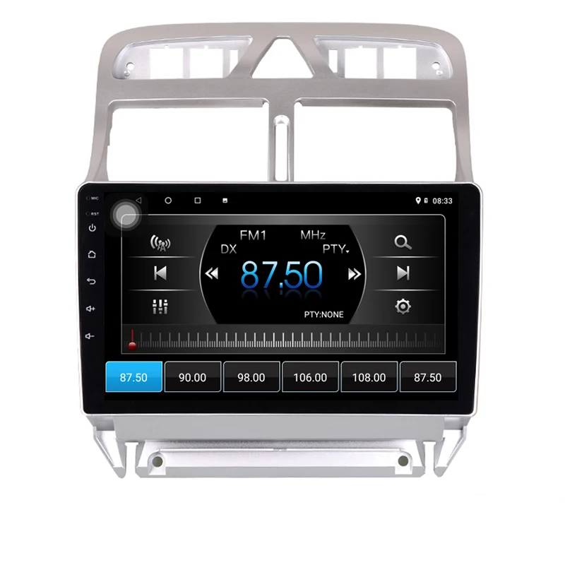 9 &quot4G RAM 8 ядер Android автомобильный DVD GPS навигация для peugeot 307 2002 до 2010 2012 2013 аудио