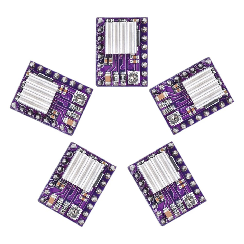 Aokin DRV8825 модуль драйвера шагового двигателя с радиатором A4988 для 3D-принтера Rrerap Ramps