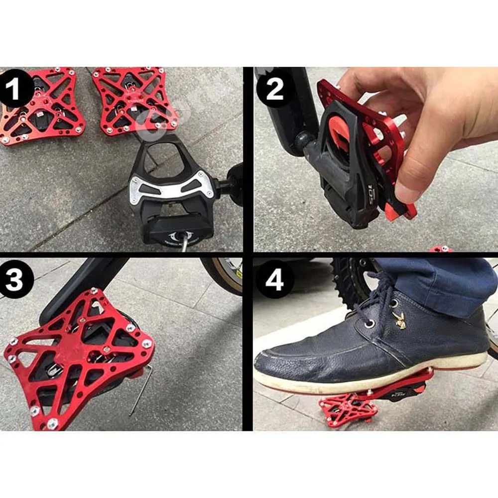 

Bike Clipless Pedals Platform Adaptor Convert For SPD SPD-SL Keo Candy Universal Super Light Bicycles Pedal Adapter Plate