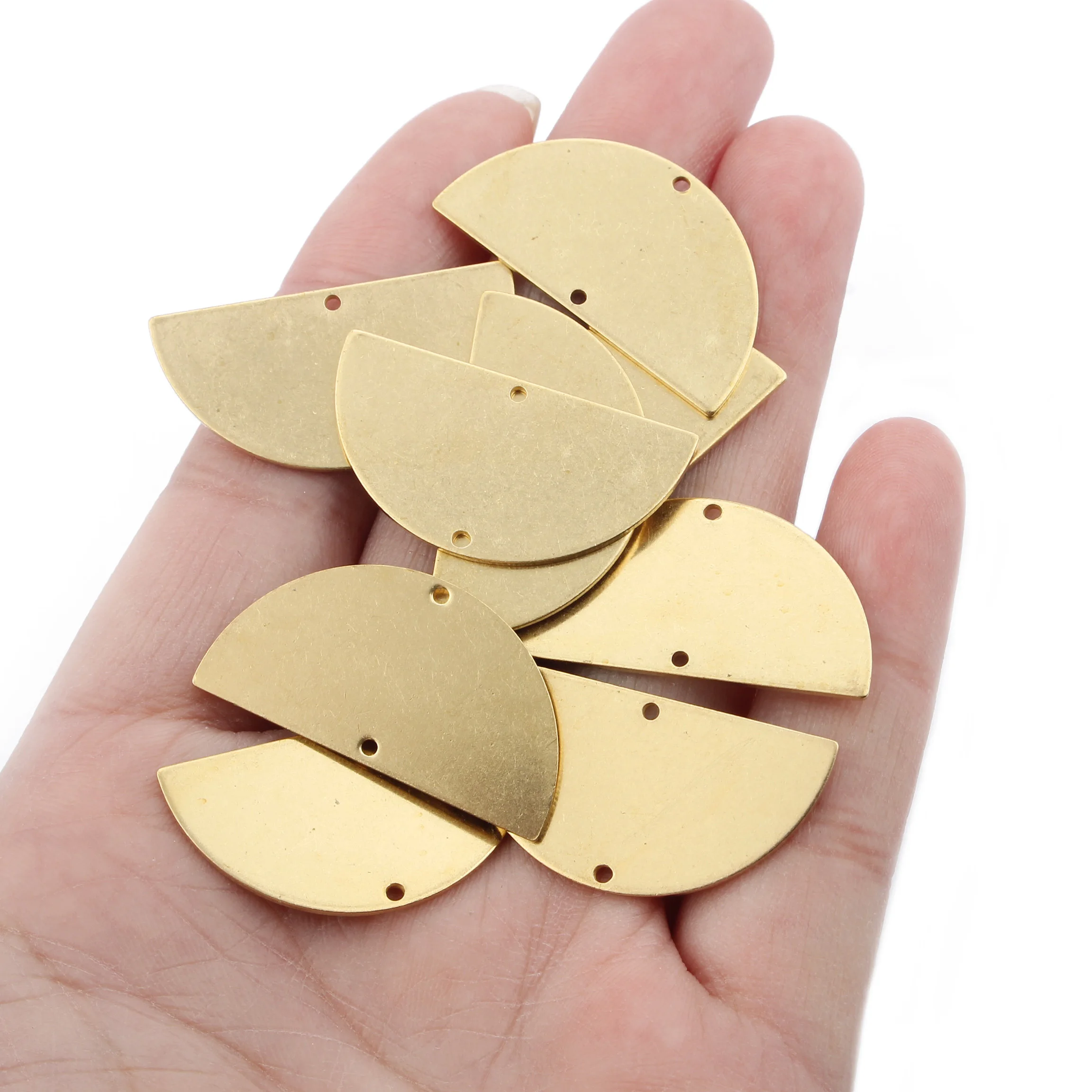 20 штук незакалённая медь полукруглые разноцветные плоские с