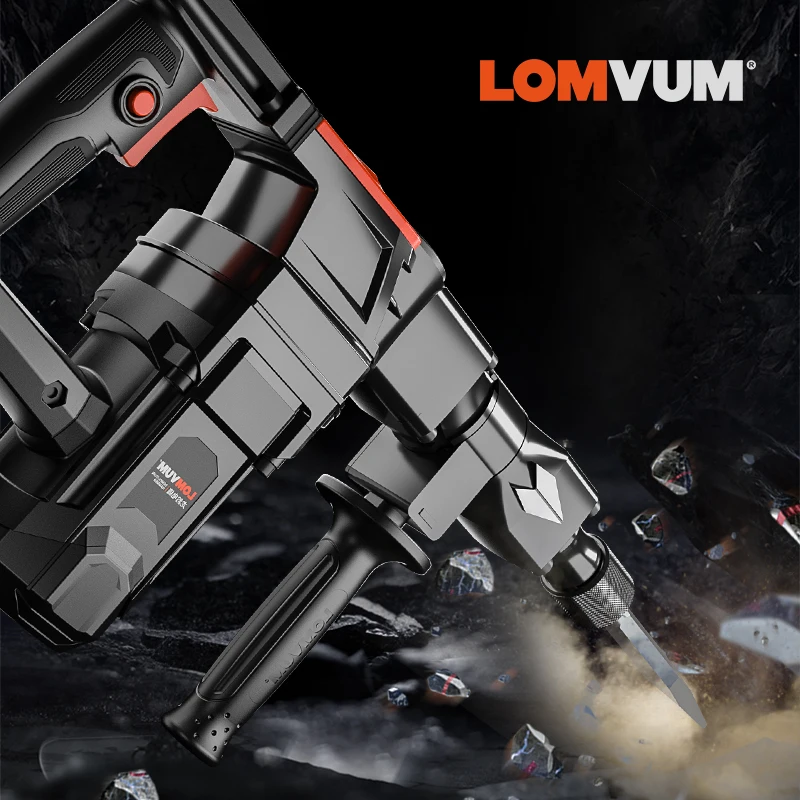 LOMVUM 220 В 26 мм электрический перфоратор, электрические молотки, бытовые Ударные молотки, аксессуары