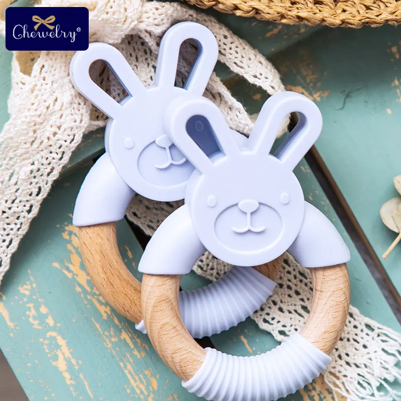 1 шт. деревянный Прорезыватель для зубов Детские Прорезыватели силиконовый лиса