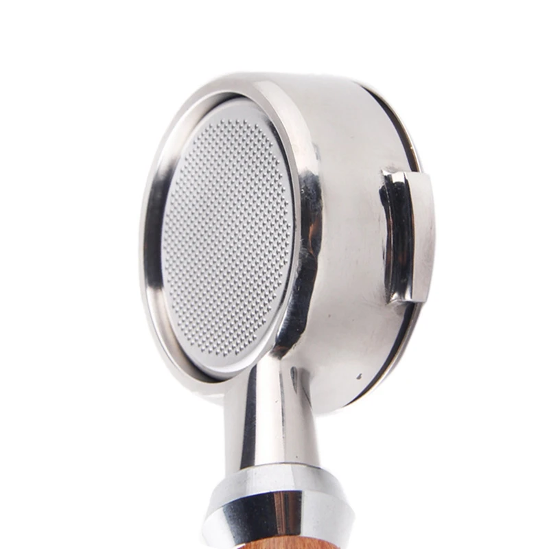 

58MM Modified Filter Coffee Machine Handle Stainless Steel Bottomless Solid Wood for Nova E61 Handle,Wood Color
