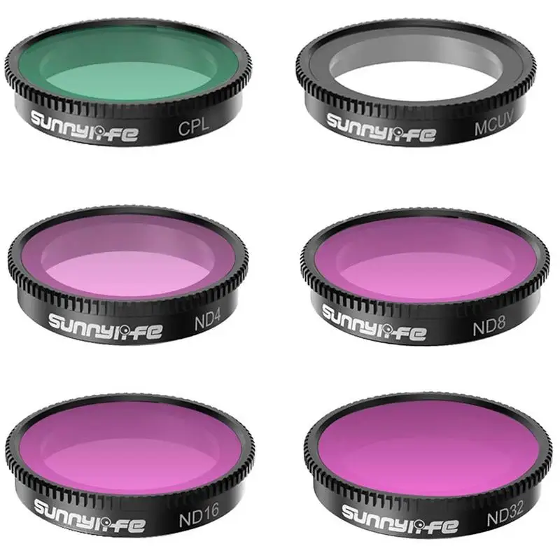 

6pcs Thumb Camera Lens Filter Replacement Filter Kit Suitable for Insta360 GO 2 filter, ND filter, MCUV filter, CPL polarizer