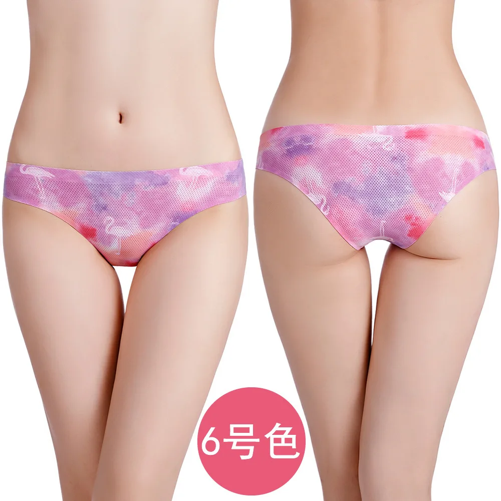 Хлопковые стринги Для женщин трусики нижнее белье для с кружевной оборкой мягкие