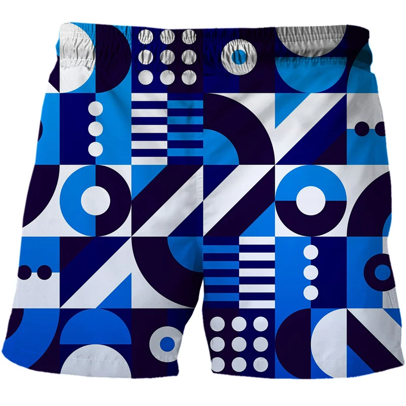 

New Geometry 2021 Printed 3D Beach Shorts Men Fashion Streetwear Hot Sale Harajuku Summer board shorts short homme Men clothing